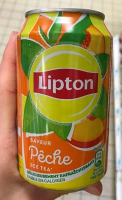 Lipton ice tea peche front packaging