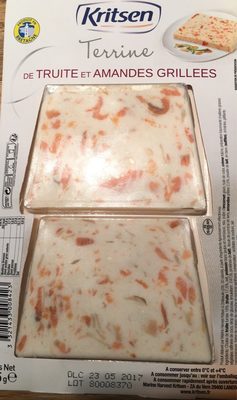 Terrine de truite et amandes grillees