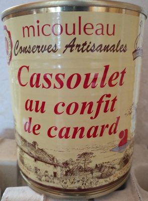 Cassoulet au confit de canard front packaging