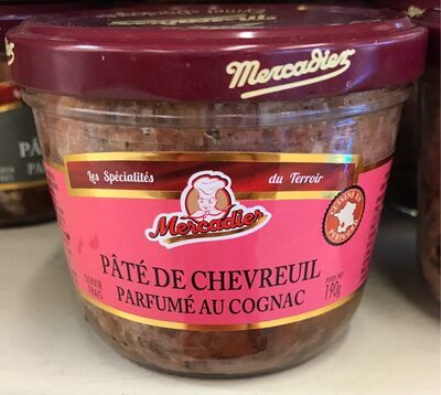 Pate de chevreuil parfumé au cognac front packaging