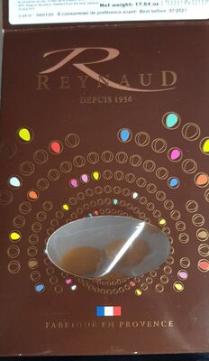 Dragées Raynaud chocolat front packaging