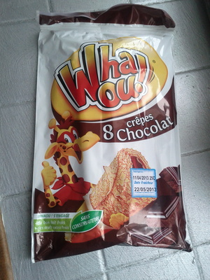 8 crêpes chocolat Whaou! front packaging