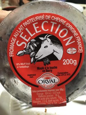 Fromage au lait pasteurise de chevre