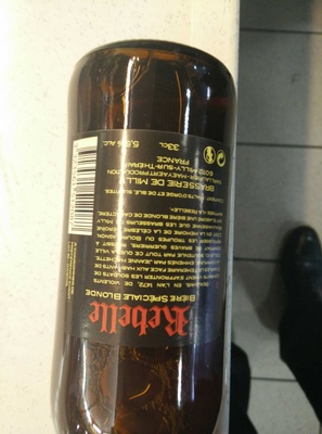 Rebelle bière spéciale blonde