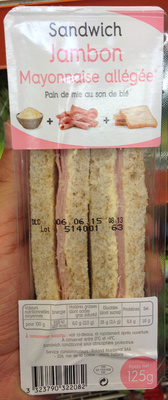 Sandwich jambon mayonnaise allégée