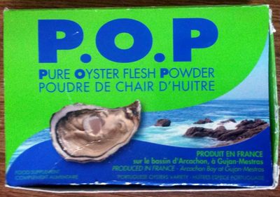 Poudre de chair d'huître front packaging
