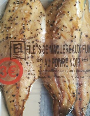 Filets de maquereaux fumés au poivre noir