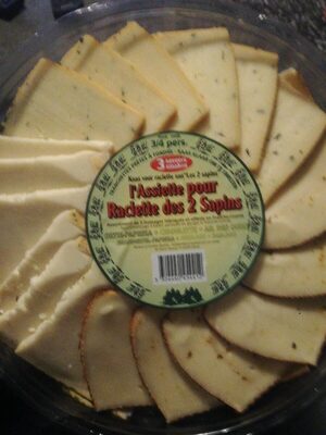 Assiette pour raclette des 2 sapins front packaging