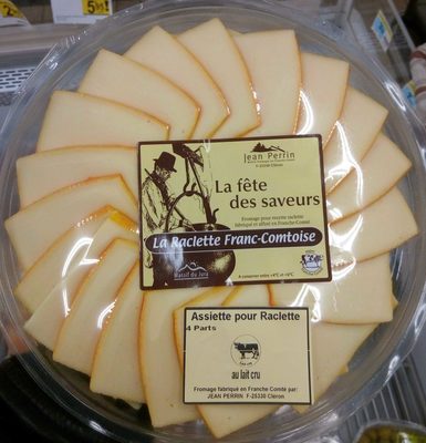 Assiette pour raclette au lait cru (31 % MG)