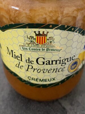 Miel de garrigue de provence front packaging