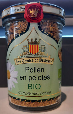 Pollen en pelotes bio front packaging