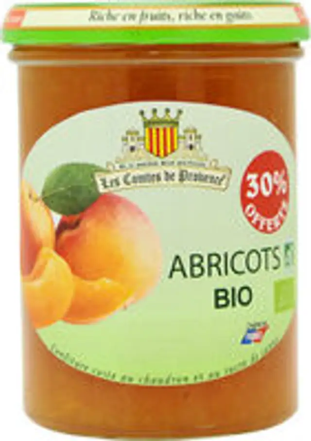 Confiture abricots bio