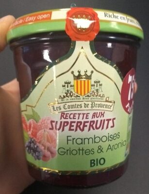 Confiture aux Superfruits Framboise, Griotte & Aronia