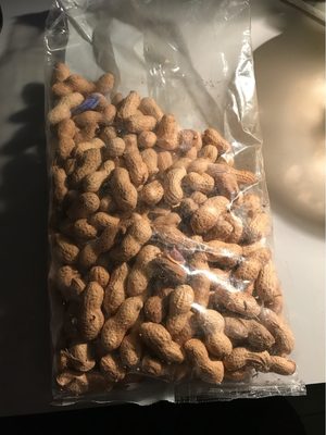 Arachides coque grillées front packaging