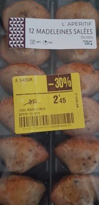 Madeleine salées front packaging