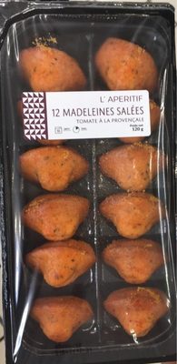Madeleines salées aux tomates front packaging