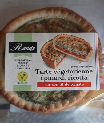 Tarte végétarienne épinard, ricotta