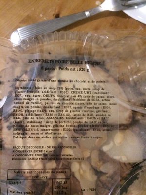 Gateau poire belle helene