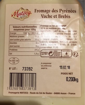 Fromage des pyrenees