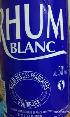 Rhum Blanc 50 degrés
