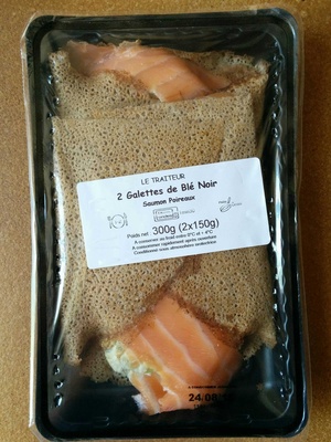 Galettes de blé noir saumon poireaux