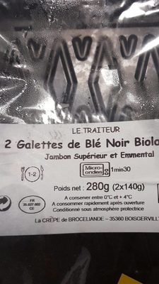 2 galettes de blé noir biologiques
