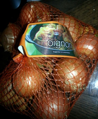 Oignon jaune front packaging