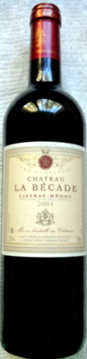 Château LA BECADE - Listrac-Médoc 2004