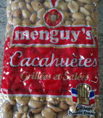 Cacahuètes grillées et salées front packaging