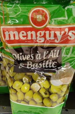 Olives à l'ail et basilic