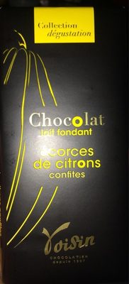 Tablette Chocolat Lait Fondant Ecorces De Citrons
