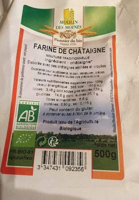 Farine de chataigne front packaging