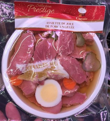 Assiette de joue de porc en gelée