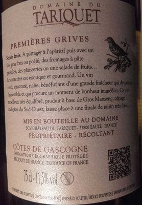 Premières Grives