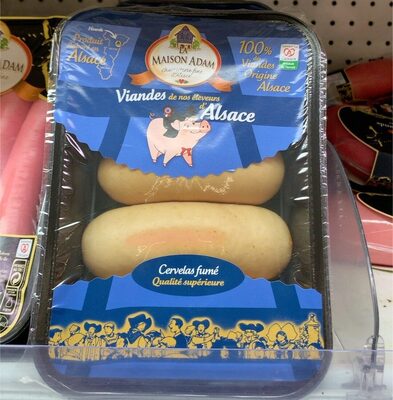 Cervelas fumé qualité supérieure front packaging