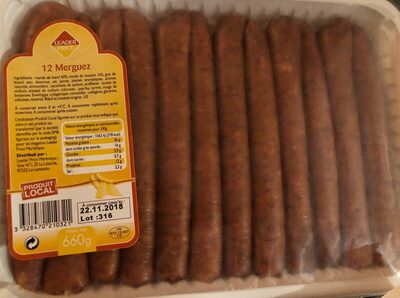 Merguez fraiche front packaging