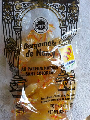 Bergamotes de Nancy front packaging