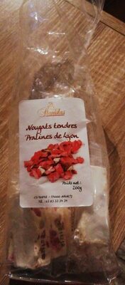 Nougats tendres Pralines de Lyon front packaging