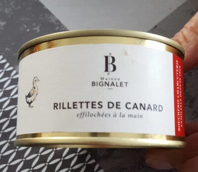 Rillettes de canard front packaging
