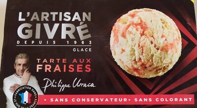 Glace tarte aux fraises