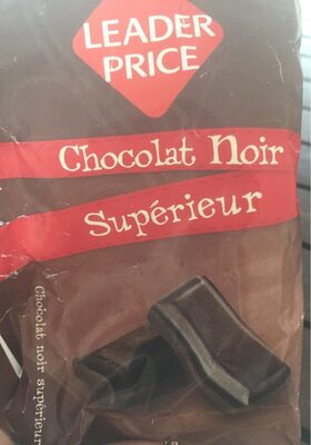 Chocolat noir supérieur front packaging
