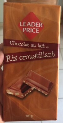 Chocolat au lait et riz croustillant