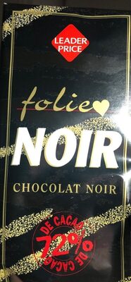 Chocolat noir front packaging