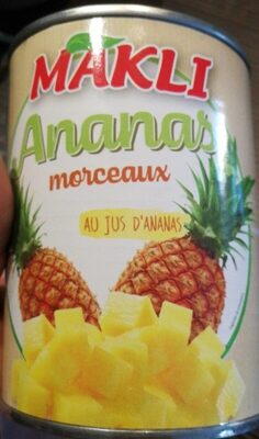 Ananas en morceaux au jus d'ananas