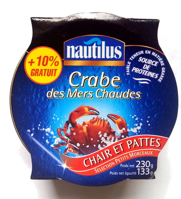 Crabe des mers chaudes