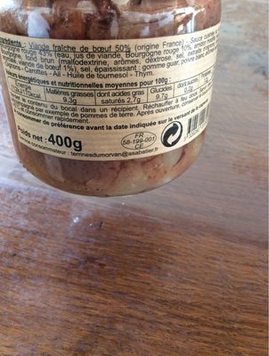 Les Terrines Du Morvan Burgunder Eintopf (400g Glas)