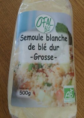 Semoule blanche de blé dur - GROSSE -