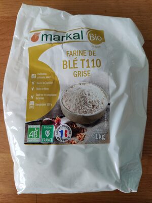 Farine de blé grise T110 front packaging