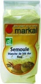 Semoule Blanche De Ble Dur front packaging