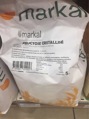 Fructose Cristallise front packaging